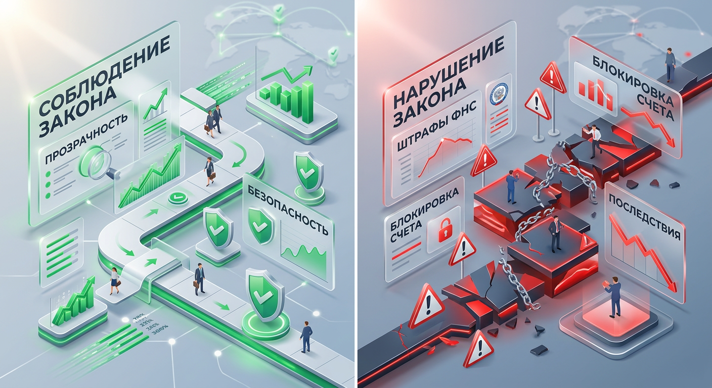 Юридические и финансовые риски: санкции за нарушения валютного законодательства